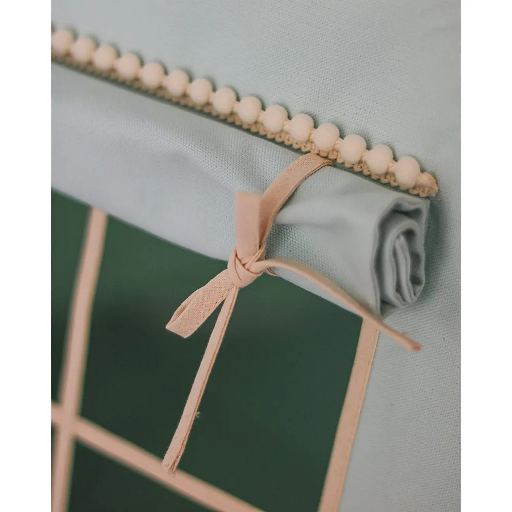 Mint Fog Teepee With Pompoms And Mat Set - Mint