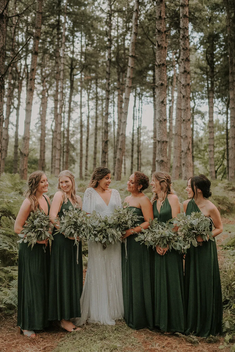 Mismatched Simple Green Jersey Long Cheap Bridesmaid Dresses, BDS0119