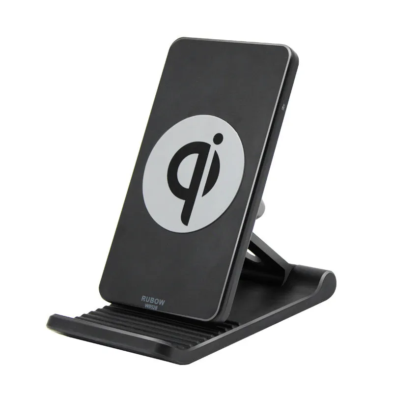 Mobile Phone Holder Wireless Charger Adjustable Mobile Phobe Bracket Vertical wireless charging Suitable for Apple Samsung Gray
