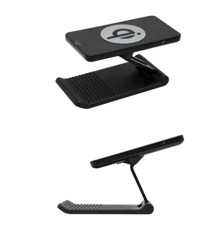 Mobile Phone Holder Wireless Charger Adjustable Mobile Phobe Bracket Vertical wireless charging Suitable for Apple Samsung Gray