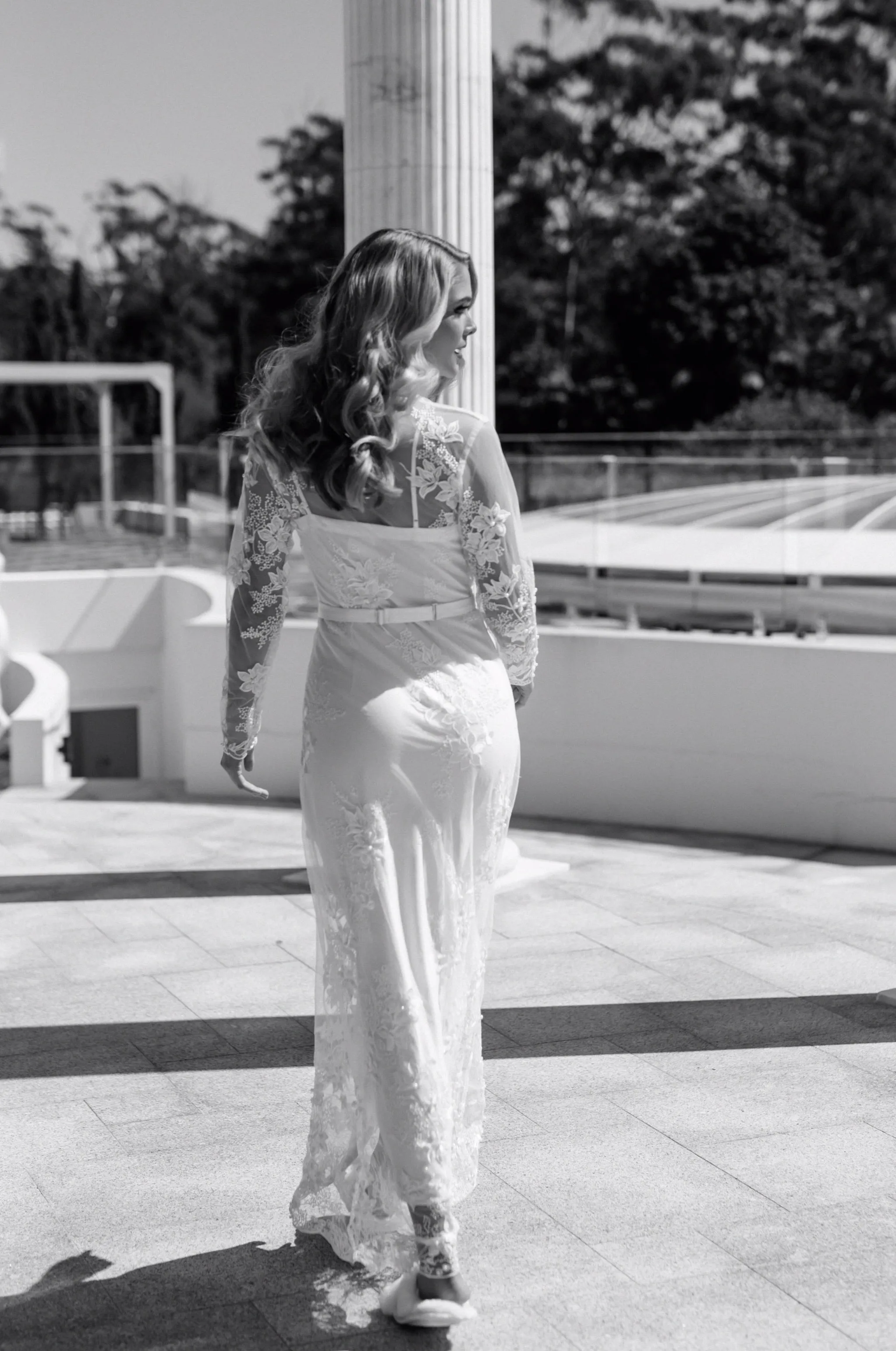 Monique Pearl Beaded Maxi Bridal Robe - Includes Slip