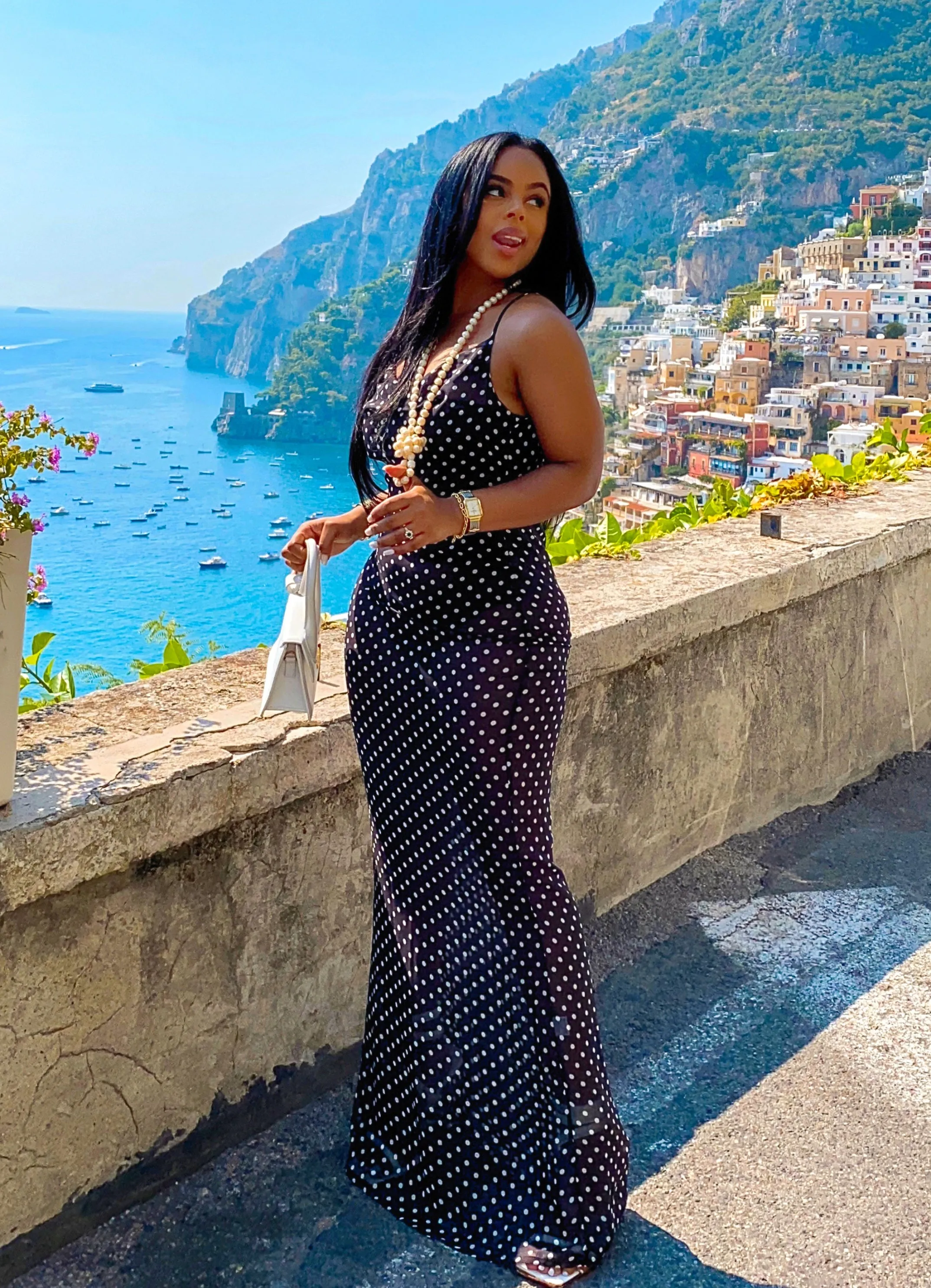 Monroe | Sheer Polka Dot Dress