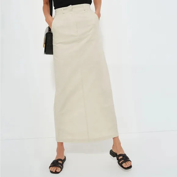 MOON RIVERNatural Midi Skirt