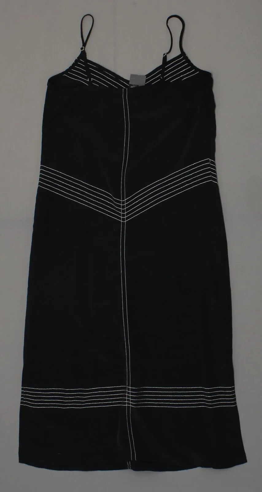 Mossimo Women's Sleeveless Midi Slip Dress with Top Stitch Details