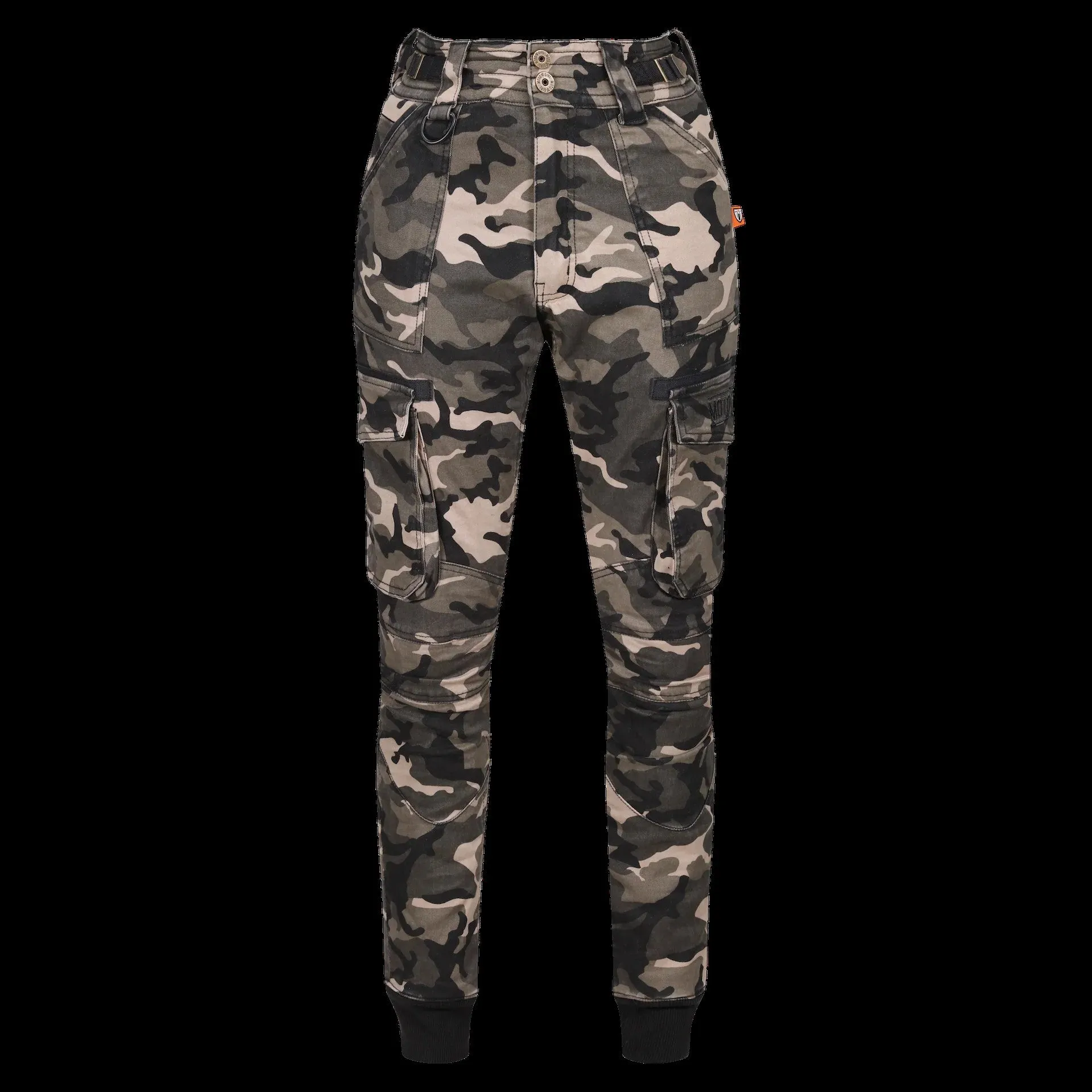 MOTOGIRL LARA CARGO TROUSERS | CAMO