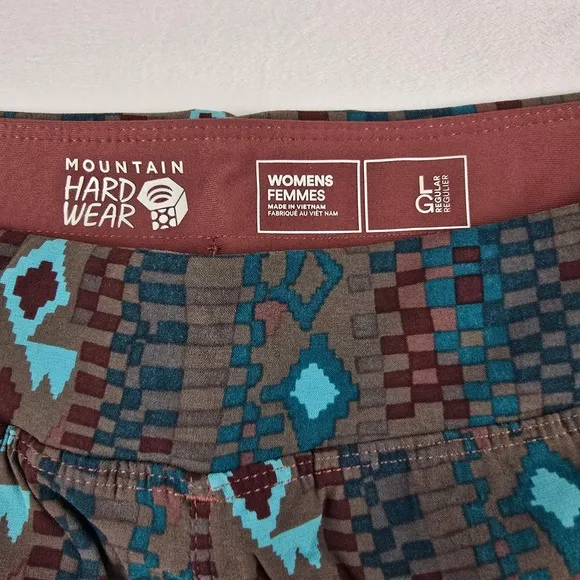 Mountain Hardwear Women's Dynama Pull-On Shorts Print Athletic Large