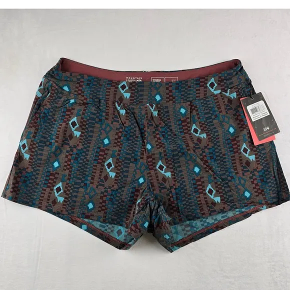 Mountain Hardwear Women's Dynama Pull-On Shorts Print Athletic Large