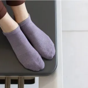 MoveActive Classic Low Rise Non Slip Grip Socks - Organic Sparkle Violet