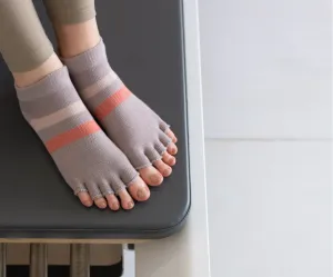MoveActive Toeless Non Slip Grips Socks - Evie Smokey Mauve