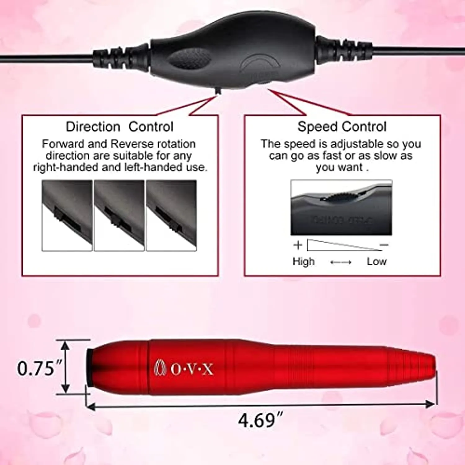 Nail Drill File Bundle with 300 pcs Nail Sanding Bands Bits 3/32 Inch Size #80#120#180 Nail Drill Bits For Acrylic Nail Manicure Pedicure