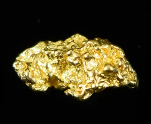 Natural Gold Nugget Australian .11 Gram Genuine