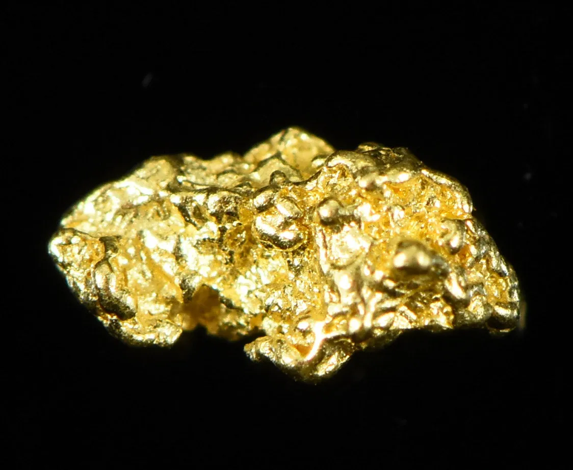 Natural Gold Nugget Australian .11 Gram Genuine