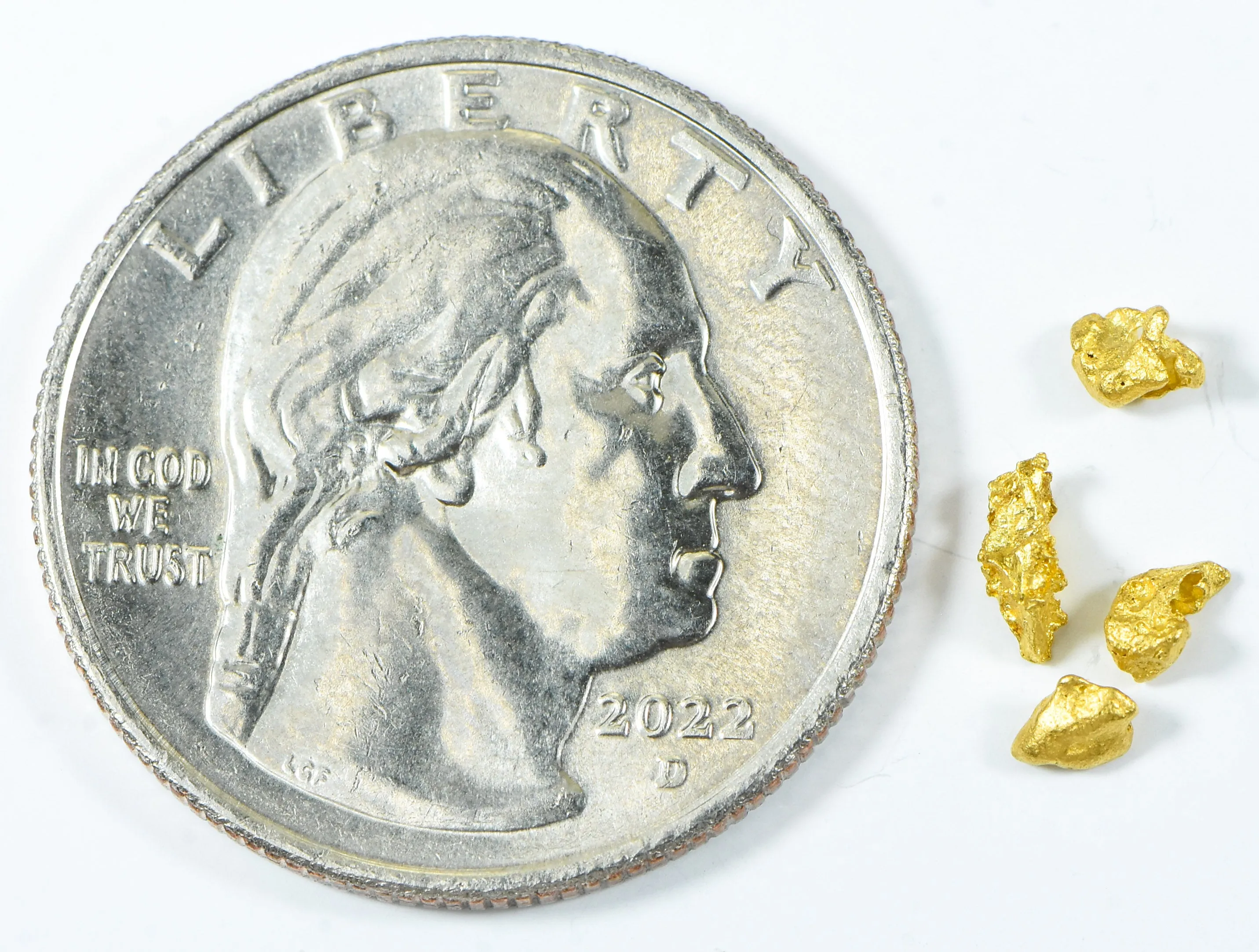 Natural Gold Nugget Australian .12 Gram Genuine