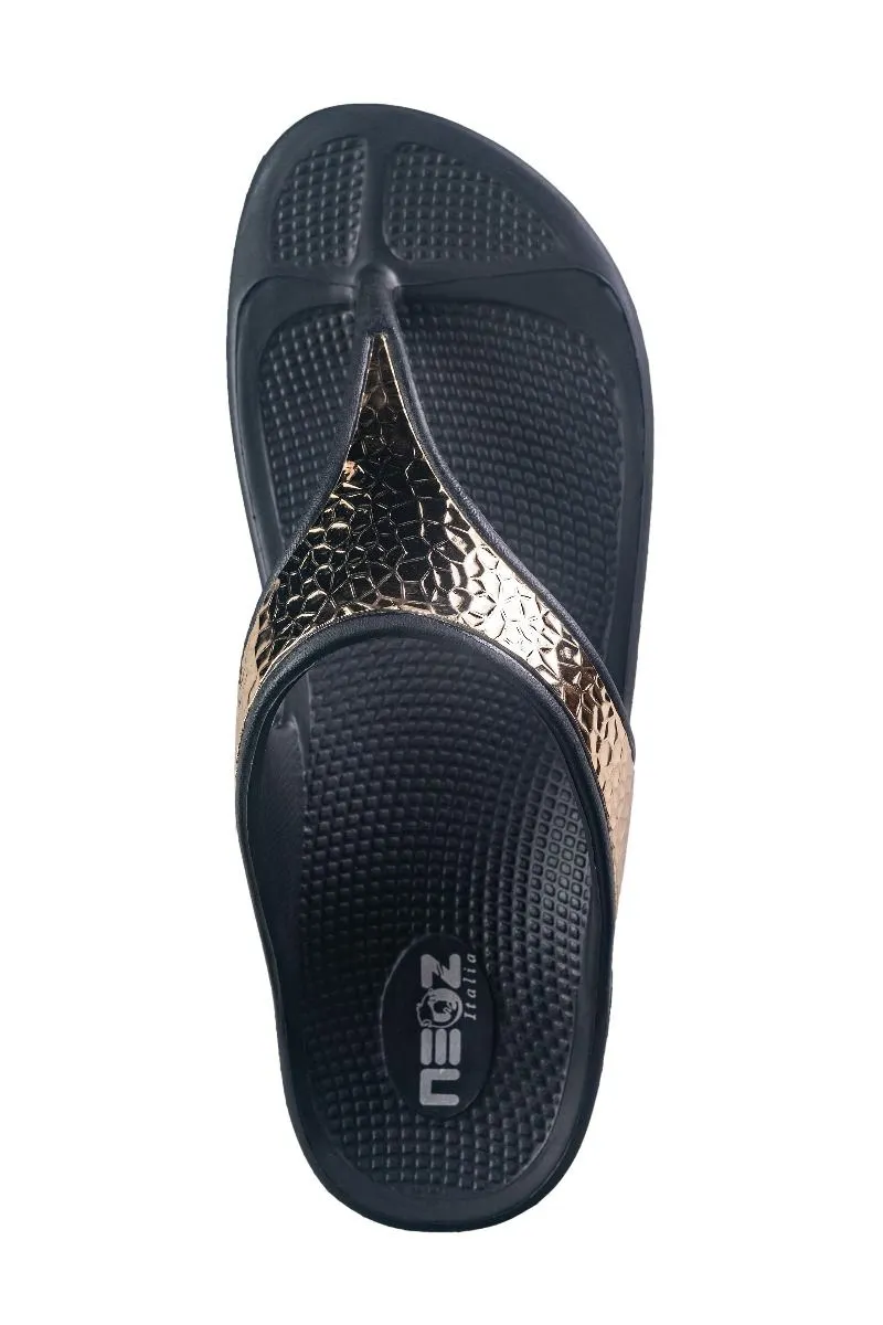 Neoz Ladies Full Black Chappal EVA (Florida B)
