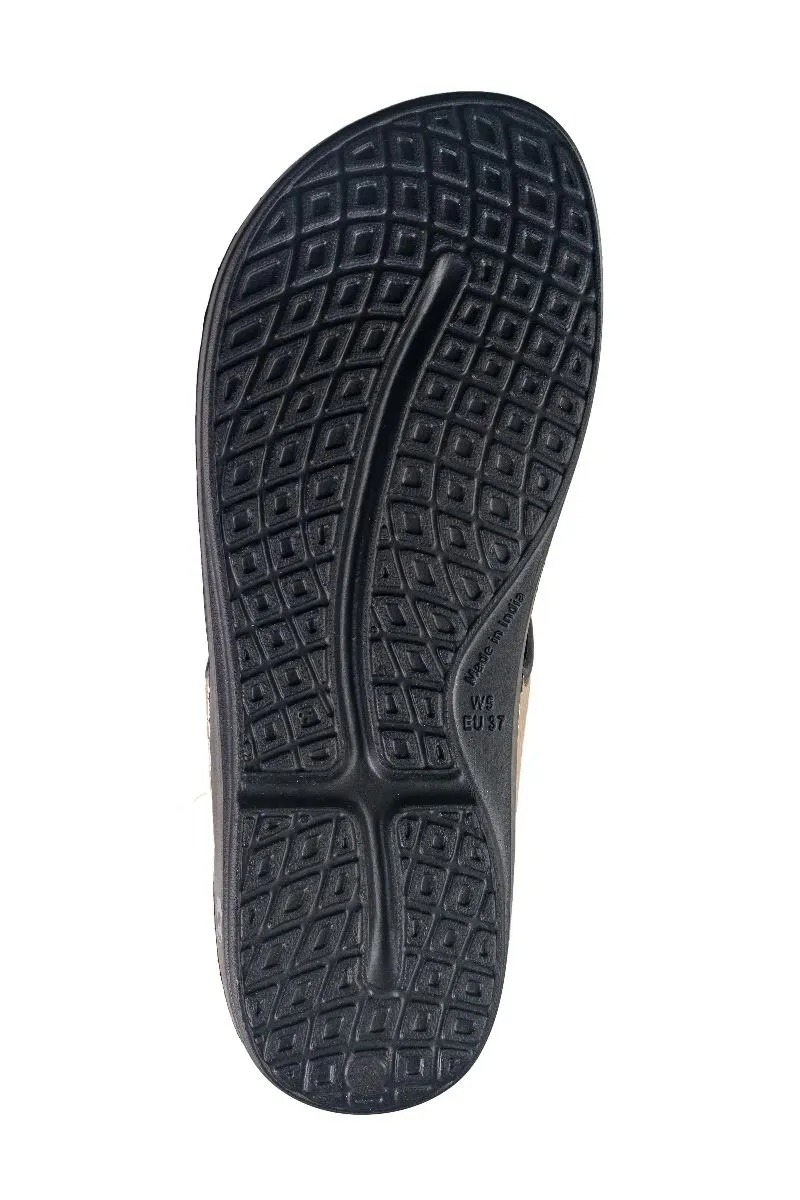 Neoz Ladies Full Black Chappal EVA (Florida B)
