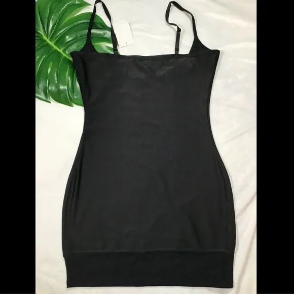 NEW‎ $78 Yummie by Heather Thomson Bustless Slip in Black [SZ Large ]