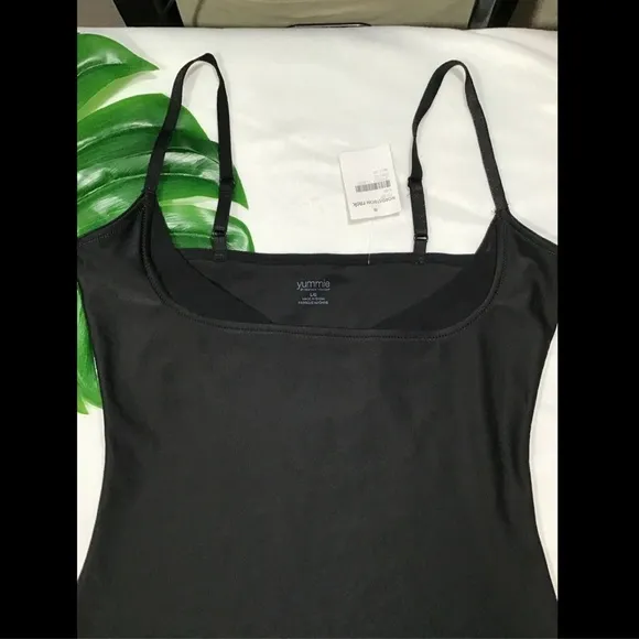 NEW‎ $78 Yummie by Heather Thomson Bustless Slip in Black [SZ Large ]