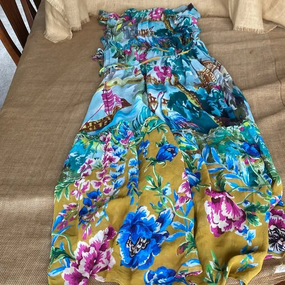 NEW Anthropologie V Neck Flutter Sleeve Dress Missing Inner Slip