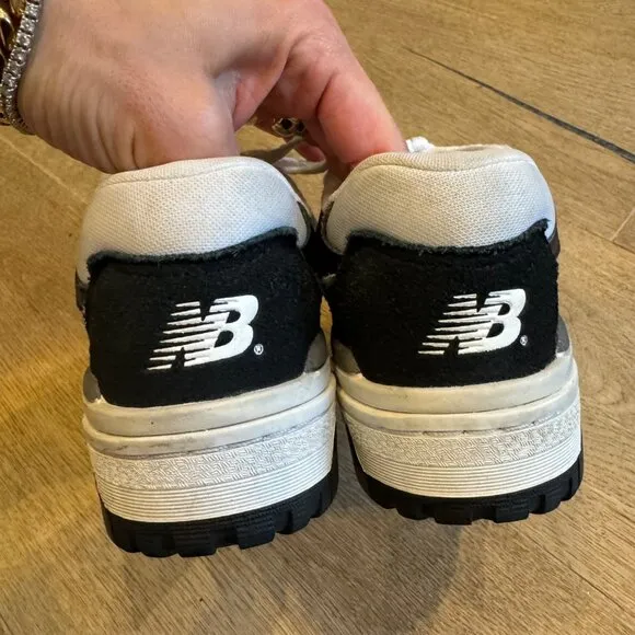 New Balance 550 White &amp; Black Sneakers
