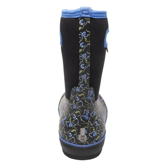 NEW BOGS boy's classic pets boots in black multi