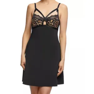 NEW!! Dita Von Teese Madame X Slip/Chemise, Cheetah