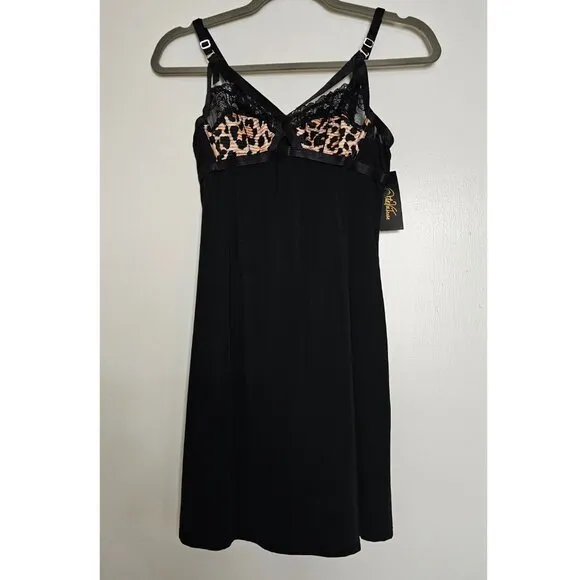 NEW!! Dita Von Teese Madame X Slip/Chemise, Cheetah