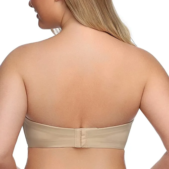 New Exclare Women's Invisible Seamless Anti-Slip Lift Push up Wirefree Strapless Bra, Beige! Sz 36C!