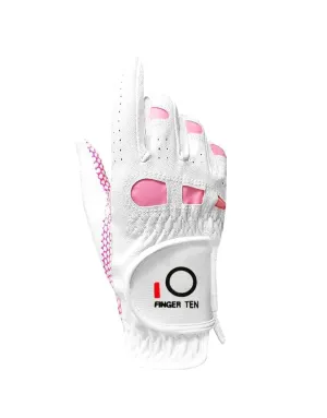 NEW FINGER TEN Women’s Golf Glove Right Hand, All Weather Extra Grip Size Fit, 1 Glove, Sz Large