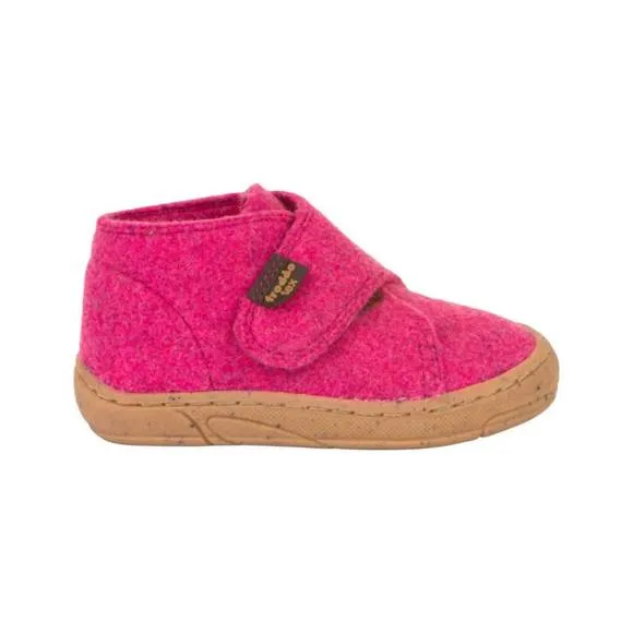 NEW FRODDO girl's wooly slippers in fuchsia