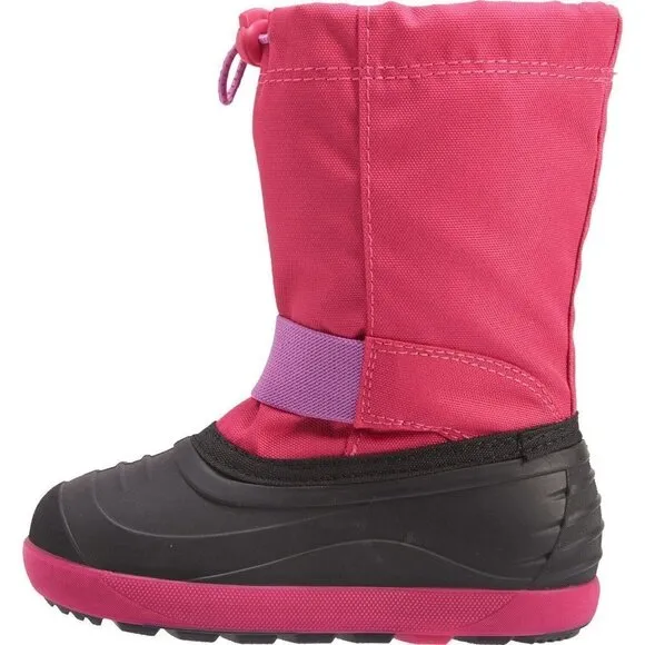 NEW Girl's Kamik Snow Boots, Rose/Black, Kids Size 6