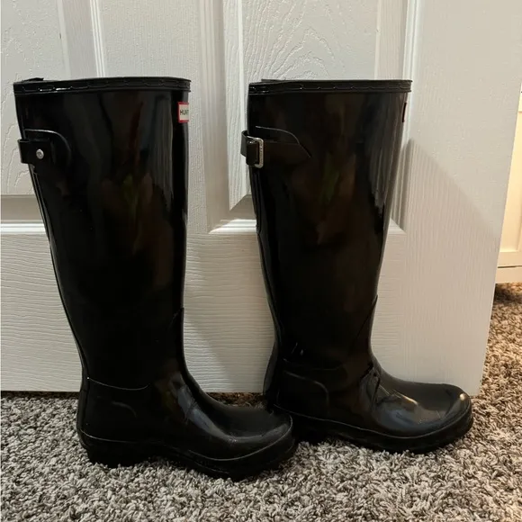 ✨New✨ Hunter Boots Original Tall Gloss Adjustable Back Rain Boots