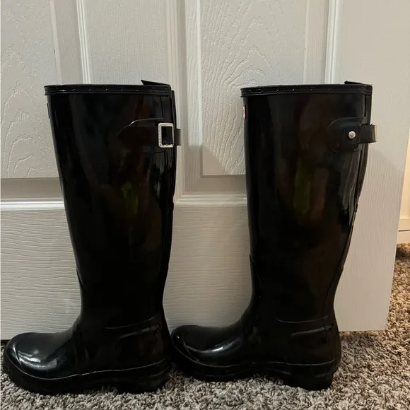 ✨New✨ Hunter Boots Original Tall Gloss Adjustable Back Rain Boots