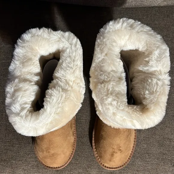New I.N.C. International Concepts Little Girls Witty Faux Fur Boots Size 3