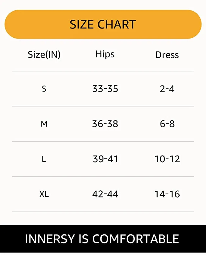 New INNERSY Womens Ultra Soft Seamless Slip Shorts High Waisted 3-Pack, Sz S!