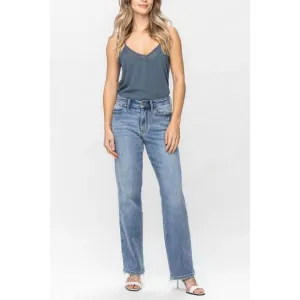 NEW JUDY BLUE dad jean in medium wash
