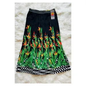 New! LALIPOP Design Pleated Polka Dot Pattern Midi Skirt