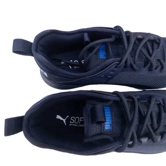 New PUMA Men's PC Runner Sneaker Shoes Navy Blue White 9.5 or 13