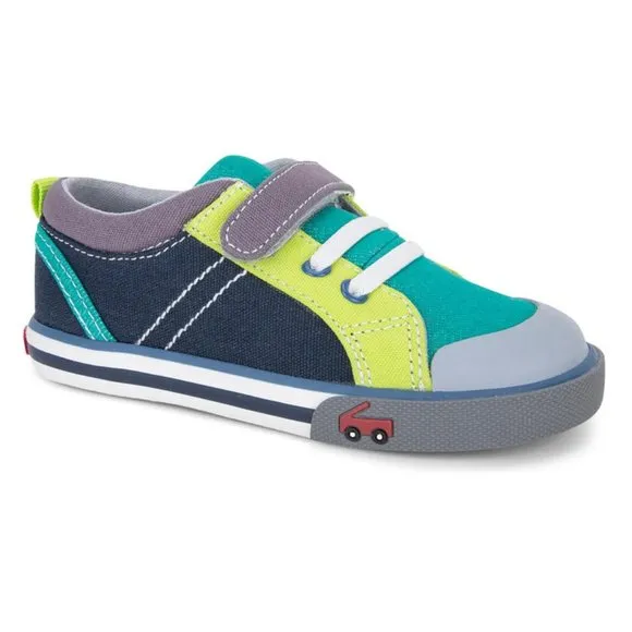 NEW See Kai Run Size 5 Toddler Tanner Sneaker, Teal/ Navy