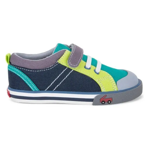 NEW See Kai Run Size 5 Toddler Tanner Sneaker, Teal/ Navy