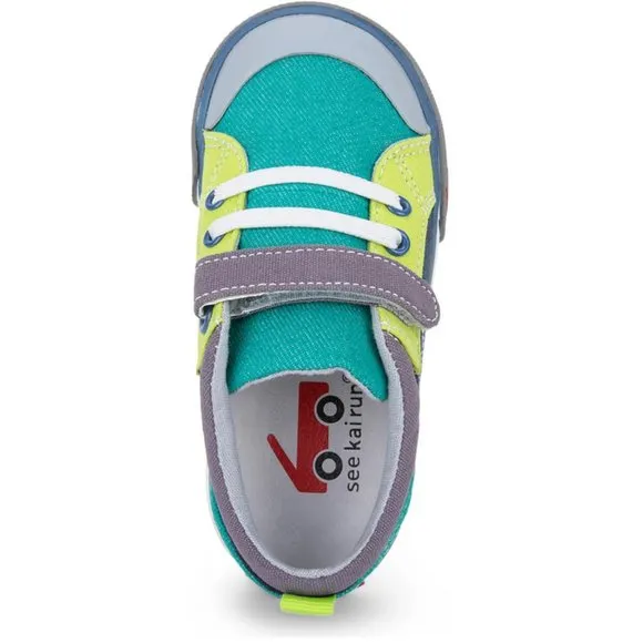 NEW See Kai Run Size 5 Toddler Tanner Sneaker, Teal/ Navy