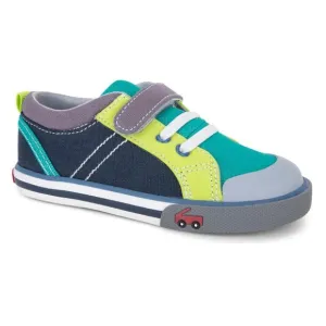 NEW See Kai Run Size 5 Toddler Tanner Sneaker, Teal/ Navy