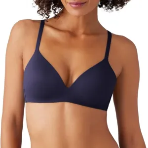 New Wacoal How Perfect Wire Free Bra in Navy Blue Size 32DD
