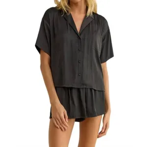 NEW Z SUPPLY treat yourself pajama set in graphite
