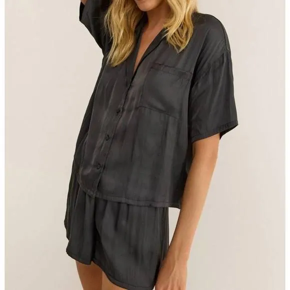 NEW Z SUPPLY treat yourself pajama set in graphite