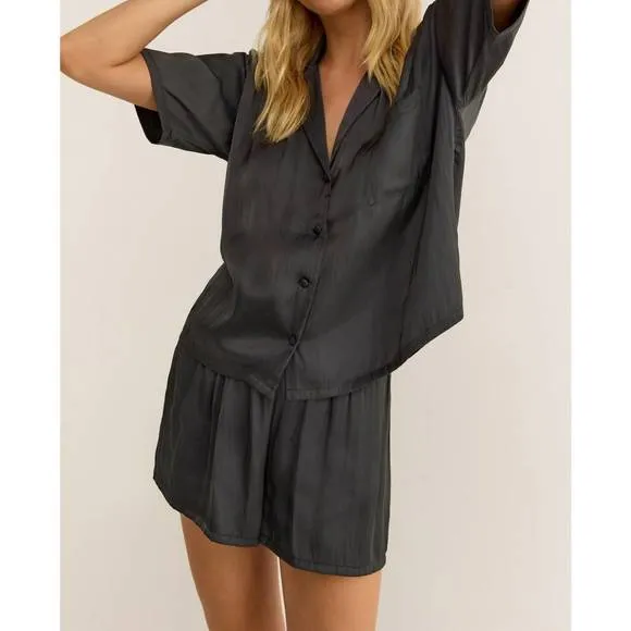 NEW Z SUPPLY treat yourself pajama set in graphite