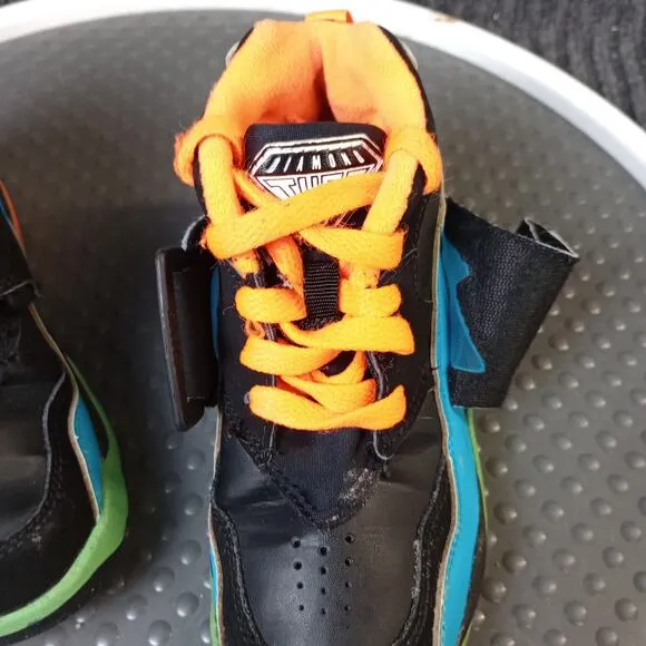 Nike Air Diamond Turf Child Athletic Sneakers Black