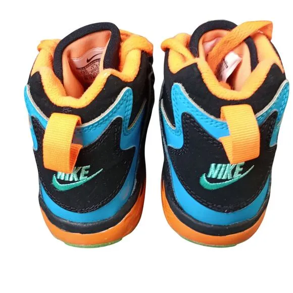 Nike Air Diamond Turf Child Athletic Sneakers Black