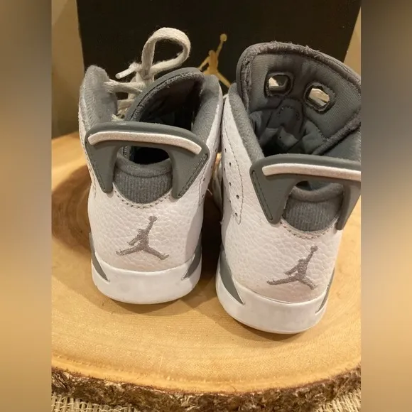 Nike Air Jordan Retro 6 Cool Grey Toddler DV3605-100 Size-10.5 With Box