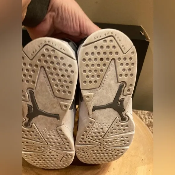 Nike Air Jordan Retro 6 Cool Grey Toddler DV3605-100 Size-10.5 With Box