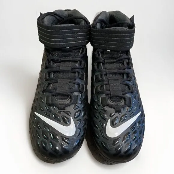 Nike Force Savage Pro 2 Mens Size 10 Black Football Cleat Shoe AH4000-002